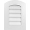 Ekena Millwork Arch Top Surface Mount PVC Gable Vent: Functional, w/ 3-1/2"W x 1"P Standard Frame, 16"W x 22"H GVPAR16X2201SF - alternate 1